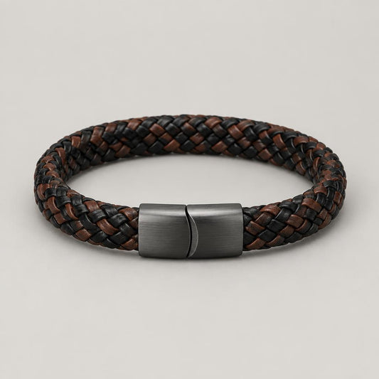 Pulsera de cuero trenzado VÉLOR